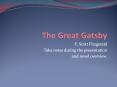 The Great Gatsby PowerPoint PPT Presentation
