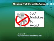 Mistakes That Should Be Avoided In SEO