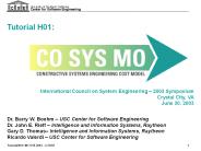 International Council on System Engineering 