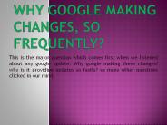 Google Updates