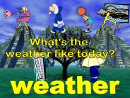 teaching the weather topic to kids