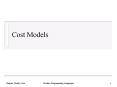 Cost Models PowerPoint PPT Presentation