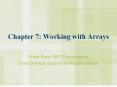 Chapter 7: Working with Arrays PowerPoint PPT Presentation