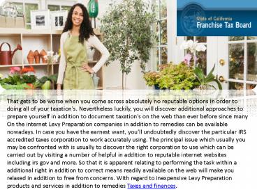 Taxx Services, Taxes and finances, Free tax advice