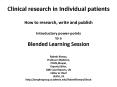 Clinical research in Individual patients PowerPoint PPT Presentation