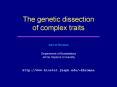 The genetic dissection of complex traits PowerPoint PPT Presentation
