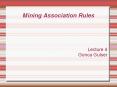 Mining Association Rules PowerPoint PPT Presentation