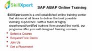 SAP ABAP Online Training - Skillxpert