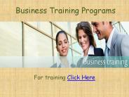 Business Training Programs For Career