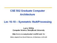 CSE 502 Graduate Computer Architecture  Lec 16-18 