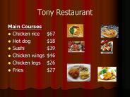 Tony Restaurant