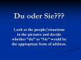 Du oder Sie??? PowerPoint PPT Presentation