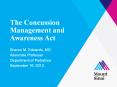 The Concussion Management and Awareness Act PowerPoint PPT Presentation