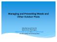Managing and Preventing Weeds and Other Outdoor Pests PowerPoint PPT Presentation