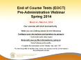 EOCT Spring 2014 Pre-Administration Presentation FINAL PowerPoint PPT Presentation