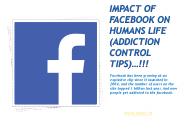 Impact of facebook in humans life