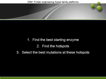Find the best starting enzyme