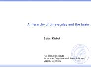 A hierarchy of time-scales and the brain