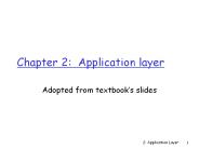 Chapter 2: Application layer