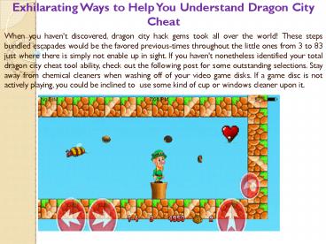 Exhilarating Ways to Help You Understand Dragon City Cheat
