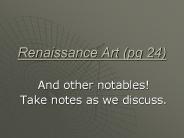 Renaissance Art (pg 24)