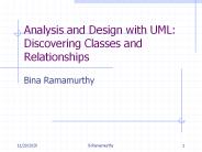 Analysis and Design with UML: Discovering Classes and Relationships