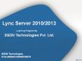 LYNC Server best Training Institute in Gurgaon Delhi NCR India PowerPoint PPT Presentation