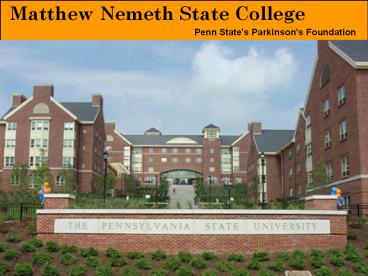 Matthew Nemeth State College