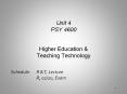 Higher Education PowerPoint PPT Presentation