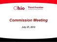 Commission Meeting  July 25, 2012 PowerPoint PPT Presentation