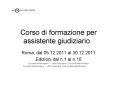Corso di formazione per assistente giudiziario PowerPoint PPT Presentation