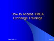 How to Access YMCA Exchange Trainings