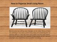 How to organize small living rooms