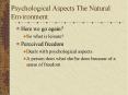 Psychological Aspects The Natural Environment PowerPoint PPT Presentation