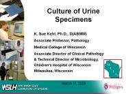 Culture of Urine Specimens