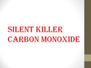 Silent Killer Carbon Monoxide Poisoning