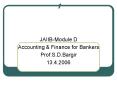 JAIIB-Module D PowerPoint PPT Presentation