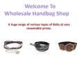 Wholesale Belts, Leather Belts, Fashion Belts, Western Belts, Cross Belts PowerPoint PPT Presentation