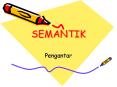 SEMANTIK PowerPoint PPT Presentation