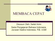 MEMBACA CEPAT