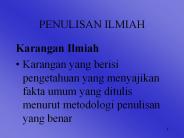 PENULISAN ILMIAH