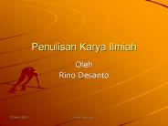 Penulisan Karya Ilmiah