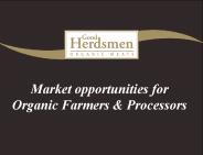 Market opportunities for Organic Farmers