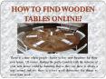 How to find wooden table online PowerPoint PPT Presentation