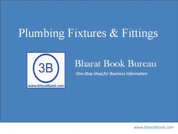 Plumbing Fixtures & Fittings