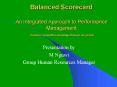 Balanced Scorecard  An Integrated Approach to Performance Management Creating competitive advantage through our people PowerPoint PPT Presentation
