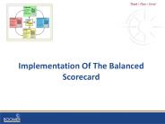 Implementation Of The Balanced Scorecard