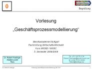 Vorlesung 