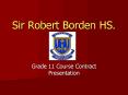 Sir Robert Borden HS. PowerPoint PPT Presentation