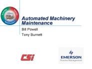 Automated Machinery Maintenance